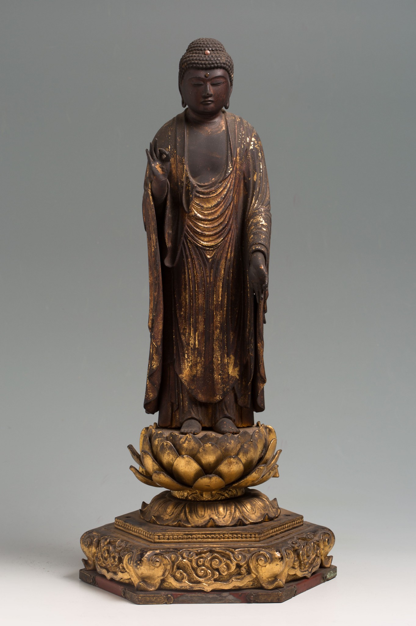 Standing Figure Of Amida Buddha Japanese Antiques Samurai Art